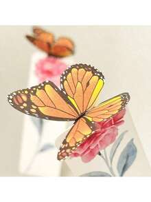 独特的礼物创意：唯美立体蝴蝶纸质书签。造型可爱，风格清新精致。它既可以作为学生阅读书签，也可以作为留言卡，是一份充满文化创意的小礼物。适用于学校用品，返校季