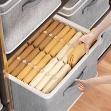 3 PIEZAS Caja de almacenamiento de gran tamaño con tapa, caja de almacenamiento de ropa de temporada plegable, caja de almacenamiento de artículos varios para debajo de la cama, el asa está reforzada para un fácil manejo, diseño apilable para ahorrar espacio de almacenamiento, adecuado para dormitorios, habitaciones, salas de estar, armarios, debajo de la cama, suministros de almacenamiento, decoración de habitaciones - Multicolor - Ver 2