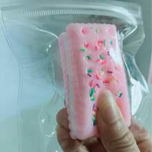 Hochwertige, am besten verkaufte quetschbare realistische Keks-Spielzeug, haptisches Knete-Stressabbau Must-Have - Verschiedenfarbig - Übersicht 6