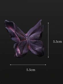 1 Piece Of Gypsum Butterfly Car Diffuser - Decorative Aromatherapy Car Dashboard Accessory, Home Decoration Item, Holiday Gift, Blue, Burgundy, Black , No Need To Charge - Fashionable Car Interior, Butterfly Decoration, No Battery Required