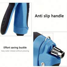 Wash Your Car Easily -1pc High-Pressure Car Washing Water Gun, Plastic Gun Body, Garden Water Hose Nozzle, Garden Shower,  Cars, Trucks, SUVs, Multifunction Watering Tool, Powerful Cleaning(Blue/Green)