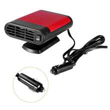 12V Portable Car Electric Window Heater Windshield Dryer Fan Defroster (Red) - 12V - View 2