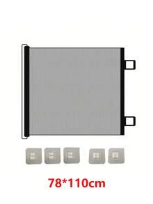 Retractable Pet Gate [Upgraded Anti-Climb Version], Universal For Cats & Dogs, Stair Barrier, Portable Foldable Safety Gate