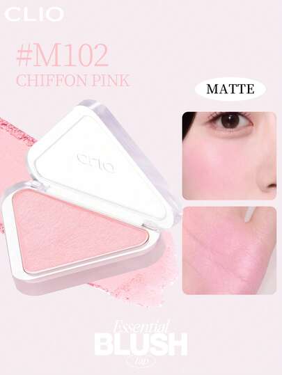 Clio 韩妆必备腮红 - TAP 粉状腮红，粉质细腻，配方顺滑，打造自然哑光和珠光妆效，呈现透亮光泽，易于涂抹，不油腻，方便携带，易于晕染，适用于唇颊两用，打造韩式妆容