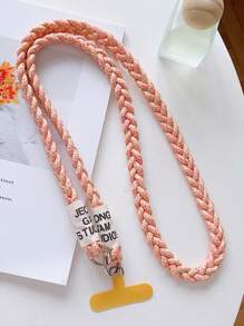 قطعة واحدة سيور هاتف محمول مضفر يدويًا من 3 خيوط