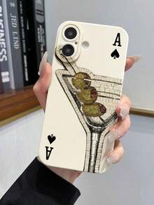 Poker Cocktail Liquid Silicone Mobile Phone Case Full-Body Protection Shockproof Anti-Fall TPU Soft Rubber Case Compatible With IPhone 16/11/12/13/14/15/15pro/15 Plus/15 Promax/7plus/8plus/X/Xs Max/Xr/11pro/12pro/13pro/14pro/12mini/13mini/11promax/12promax/13promax/14promax/14plus/6/6s/6plus/7/8/16Pro/16plus/16promax/Se&Compatible With Samsung Galaxy/A54/A14/A12/A13/A15/A32/A33/A24/A52S/S20/S21/S22/S23/S24/S23Plus/S24ultra/S25/A15/A33/A23 Waterproof Scratch Resistant - 1pc - 查看 2