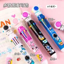 10-In-1 Multicolor Ballpoint Pen Set With Astronaut Design, 2 Pack