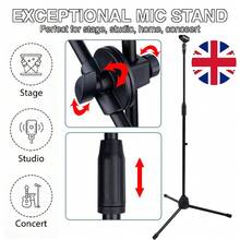 NetHong New Adjustable Mic Stand Professional Boom Microphone Mic Stand With Tripod Base UK - Black - View 6