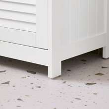 SoBuy Washbasin Base Cabinet Bathroom Cabinet Bathroom Furniture Base Cabinet In Natural White WHT Approx. 60x59x35cm FRG237