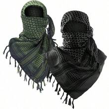 1pc Tactical Desert Scarf, Outdoor Sun Protection Dust Mask, Cycling Scarf, Unisex Tactical Scarf, Windproof Breathable Bandana (Please Refer To The Actual Product Image In Figure 7) - Multicolor - View 1