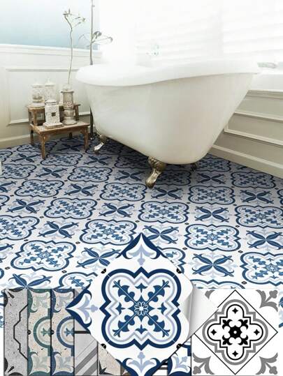 10pcs Colorful Portuguese Style Tile Stickers, Thickened And Durable Material, Easy To Install, Waterproof And Easy To Clean, Self-Adhesive And Removable Home Decoration Stickers, Suitable For Bedroom, Kitchen, Dining Room, Living Room, Balcony, Bathroom, Staircase Decoration, Glossy Surface, Traditional Aesthetic Style, Christmas, Halloween Holiday Decoration Design, Portuguese Holiday Decoration. Wallpaper Wall Paper Wall Stickers Wall Decor Room Decor Wallpaper Stickers Wall Bedroom Decor Kitchen Decor