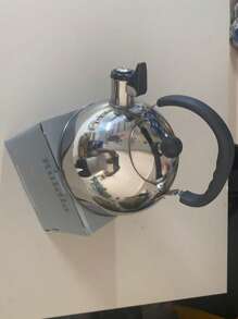 1 Piece Kettle Premium Stainless Steel Stovetop Tea Kettle -2.5L Capacity, Efficient Heating, Whistling Kettle Flat Bottom Large Capacity Whistling Kettle Boiler Kettle Induction Cooker, Handle - Suitable For Hot Water And Tea