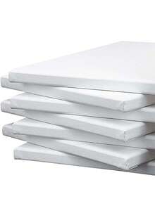 Tela per pittura 50x75 cm, 1 confezione di tele bianche grandi e stirate, tela per pittura ad acrilico, olio e tecniche miste, forniture d'arte per artisti e adulti