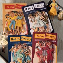 have a good day 25pcs/Pack Vintage Girl Stickers, Creative Aesthetic Stickers, DIY Decorative Collage Craft Materials, Holiday Gifts, Personalized Scrapbooking School Supplies