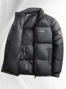 1PC Winter New Outdoor Sports Cotton Jacket Men's Casual Hooded Top Hooded Thick Jacket