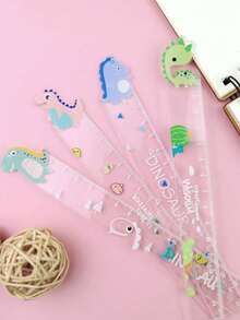 1pc Dinosaur Design Random Ruler,Rulers - Multicolor - View 6