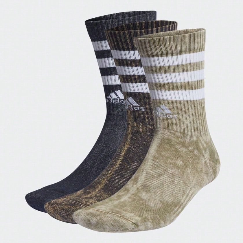 Adidas 阿迪达斯袜子3双装 - 橄欖 - 查看 1
