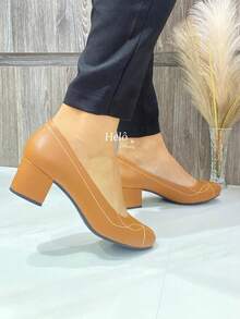 Elegant Women's Heel In Napa. - 駝色 - 查看 3