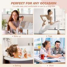 4Pcs Matte Hair Clips For Women And Girls - Rectangle And Double Row Small Claw Clips For Thin/Medium Fine Hair - Nonslip Jaw Clips (Beige, Khaki, Brown, Black)