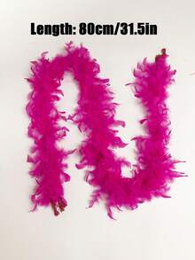 1pc Fluffy Faux Feather Scarf, Feather Shawl, Suitable For DIY Birthday Party Costumes, Wedding Photography Props, Stage Performance, Family Gatherings, Halloween Costumes, Concerts And Home Decor, Carnival Costumes And Accessories, Party Supplies. - Multicolor - View 9