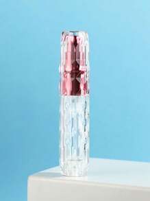 1 pieza Botella de perfume de vidrio de alta gama de 5ml con atomizador recargable, botella de subpaquete con bomba de pulverización, botella de perfume de bolsillo pequeña, estuche con bomba de aroma, contenedor de perfume portátil vacío para viajes, sala de estar, hogar, dormitorio, baño, decoración de la casa, viajes, bodas, fiestas de cumpleaños, regalos para hombres, mamá, papá, amigos, Año Nuevo, accesorios, regalos divertidos, herramientas de viaje portátiles, accesorios de viaje, artículos para exteriores de viaje