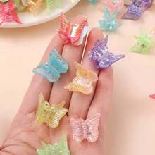 30 件/套彩色蝴蝶发夹，适合女孩度假