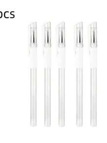 2 pezzi/3 pezzi/4 pezzi/5 pezzi/6 pezzi Penna segnatratto per microblading delle sopracciglia bianche, penna segnatratto per la pelle, strumenti di mappatura per il posizionamento del trucco permanente per sopracciglia