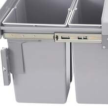 YUNRUX Kitchen Trash Can, 40L Pull-Out Recycling Bin, Non-Slip Kitchen Recycling Trash Can - A - 查看 4