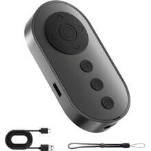 Control remoto de cámara Bluetooth con zoom y cambio de cámara frontal/trasera para fotografía y vlogging, control remoto para teléfono móvil para iOS y Android, desplazamiento inalámbrico de video, adecuado para vacaciones de verano, viajes, vacaciones, obturador de cámara portátil