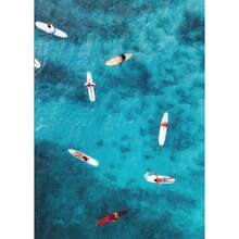 1 件墙壁艺术海报可选框架现代海滩海景波浪冲浪者冲浪印刷海报冲浪板冲浪运动帆布画墙壁艺术图片适用于房间家居装饰 - 彩色 - 查看 16