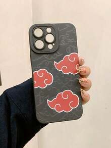 1pc Cartoon Pattern Shockproof Protective Phone Case Compatible With Apple IPhone 16 Pro Max, Black Angel Eye Letter Soft Shell, Compatible With IPhone 11 12 13 14 PLUS As Gift, 15 Matte Finish - 黑色 - 查看 6