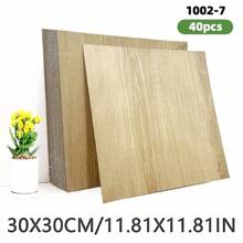 10/20/40pcs 3D Wood Grain Self-Adhesive Floor Stickers, Waterproof Wall Stickers, Vintage Anti-Slip Flooring Decals, Removable Vinyl Wall Decals, Waterproof Tile Stickers For Kitchen, Removable Bedroom Wall Decor, Countertop & Furniture Renovation, Suitable For Living Room, Bathroom, Dorm And More Indoor Spaces Floor Tiles Living Room Decor Room Decor Home Decor Wallpaper Wall Paper Floor Tiles Self Adhesive Floor Tiles Peel Stick