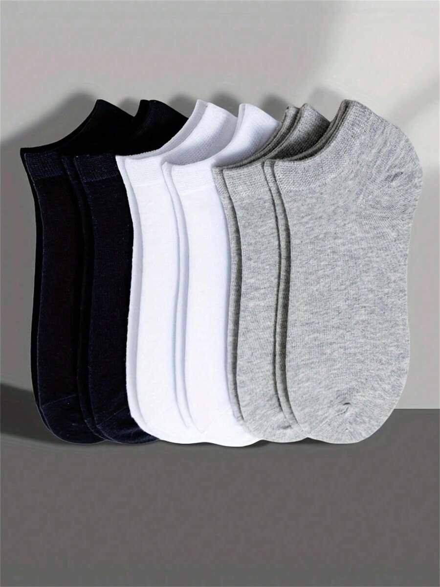 20 Pairs Of Men's/Women's Boat Socks, PlainColor, Anti Odor, Summer Ankle Socks, Casuaand Breathable Low Waisted Socks