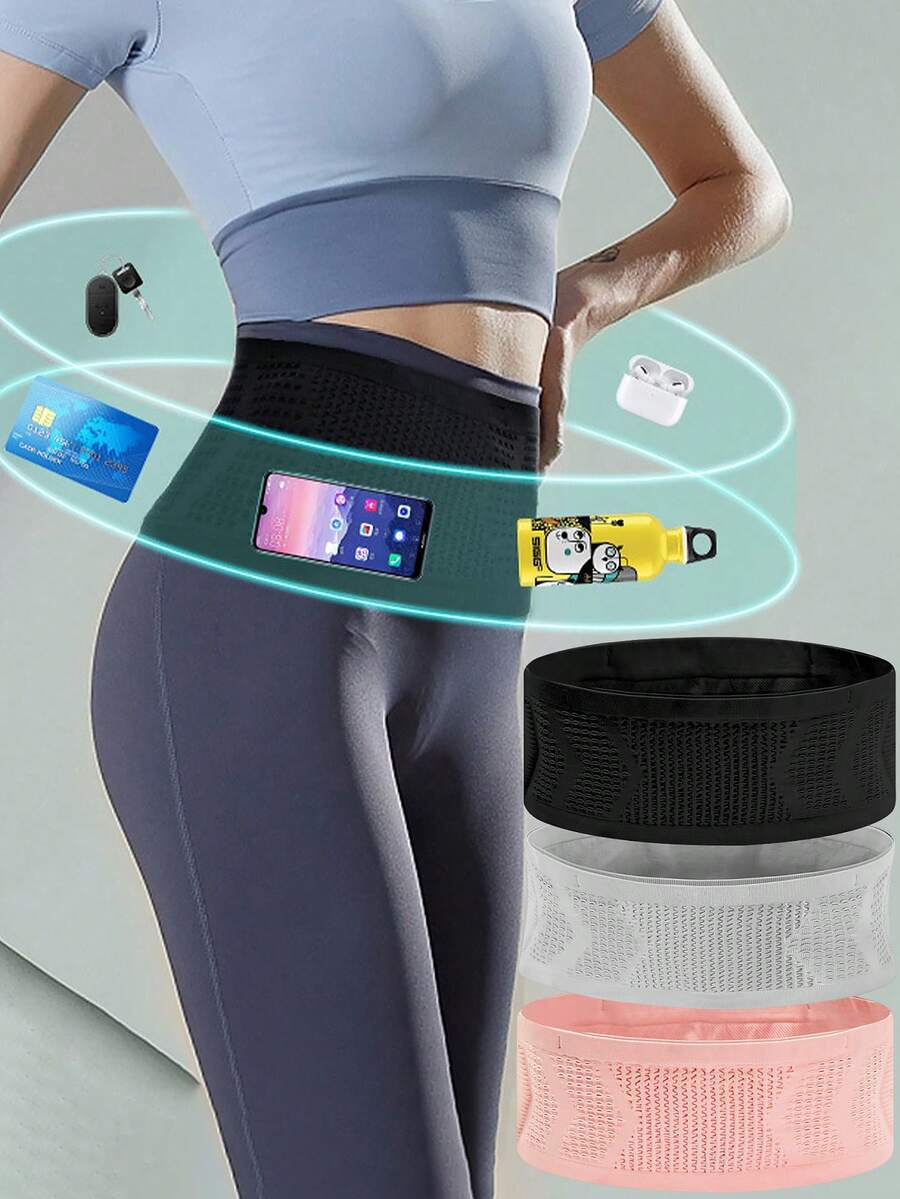 Invisible Fanny Pack Breathable Running Belt Moisture Wicking Storage Bag High Elasticity Fanny Pack For Men And Women Multi-Functional Sports Waist Bag With Non-Shaking Elastic Belt Mobile Phone Holder For Walking Travel Sports Hiking And Workout Gym Bag Running Accessories Sports Bag For Women Sport Bag For Sports For Fitness For Exercise Travel Bag For Vacation Travel Essential Durable Belt Bag For Running For Hiking