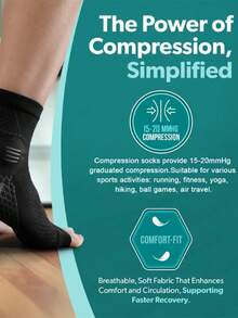1 Pair High-Performance Ankle Compression Leg Warmers, Open Toe Design Leg Warmers, Ankle Compression Leg Warmers With Arch And Ankle Support, Cozy