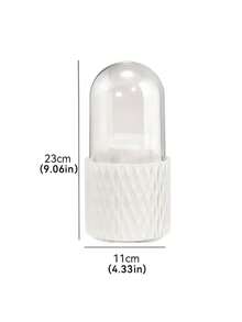 1 个 360° 旋转化妆刷架，4 种颜色可选（白色/粉色/蓝色/灰色），多隔层收纳盒，可收纳眉笔、眼影刷、口红和美容工具，桌面友好型设计，大容量收纳办公用品（可用作笔架）和便携式刷子收纳，是送给女性的完美礼物——美容护理和办公室整理的理想选择 - 彩色 - 查看 11