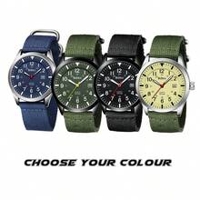 BIDEN 1块男士运动手表，12/24小时制易读阿拉伯数字表盘，男士模拟石英表，时尚休闲夜光防水手表，尼龙表带，适合日常佩戴/跑步 - 均碼 - 查看 13