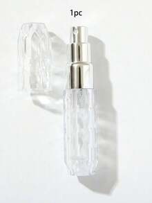 1 pieza Botella de perfume de vidrio de alta gama de 5ml con atomizador recargable, botella de subpaquete con bomba de pulverización, botella de perfume de bolsillo pequeña, estuche con bomba de aroma, contenedor de perfume portátil vacío para viajes, sala de estar, hogar, dormitorio, baño, decoración de la casa, viajes, bodas, fiestas de cumpleaños, regalos para hombres, mamá, papá, amigos, Año Nuevo, accesorios, regalos divertidos, herramientas de viaje portátiles, accesorios de viaje, artículos para exteriores de viaje