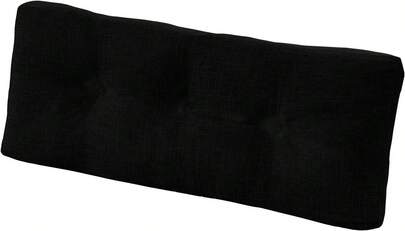 Indoor Bench Cushion For Indoor Furniture, Non-Slip Tufted Overstuffed Textured Memory Foam Bench Seat Cushion, 1 Pack, 36" X 14" X 4", Black,10920544