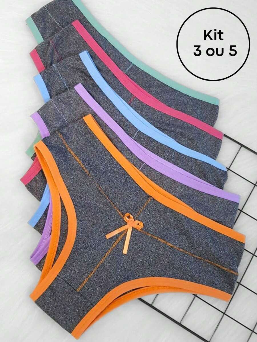 Kit Calcinhas Plus Size Cós Alto Pós Parto Microfibra - Ana Plus