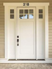 高品质独立3D亚克力邮箱号码门牌号，0-9数字，亚克力门牌地址标识贴纸，自粘式，耐候性强，3D立体效果。使用这些门牌号，您的地址清晰可见。适用于住宅、花园、邮箱、仓库、办公室、公寓、酒店、餐厅、咖啡厅、停车场、商业楼宇等各种场所。