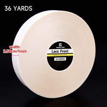 36码/卷接发系统胶带，无光泽粘合双面蕾丝前假发胶带，可替换胶带