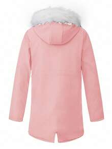 Women's Reversible Long Sleeve Jacket With Fur Collar, Autumn/Winter