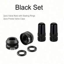 4pcs/Set Premium Bike Valve Caps Set - Anti-Slip, Dustproof Tire Valve Covers For Mountain & Road Bikes