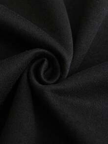 Personalized Text Custom Men's Crew Neck Sweatshirt - Upload Your Text/Name/Blessing/Holiday/Anniversary, Fun Customized Text, Valentine's Day/Birthday/Anniversary Holiday Personalized Text, Fall, Long Sleeve Top - Black - View 8