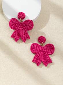 WinLeaf 1 Pair Handmade Beaded Butterfly Earrings, Gift For Valentine's Day And Christmas