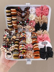 117 presilhas de cabelo com strass para meninas, lindos elásticos de princesa, faixas de cabelo duráveis e anti-danos, scrunchies de toalha, presilhas de pato versáteis e da moda, acessórios de cabelo adequados para uso diário, presente