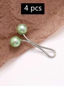 2/4 Peças Conjunto de Broches e Alfinetes em Liga Metálica em Formato de U - Alfinetes de Segurança Metálicos Multiuso para Lenços, Calças, Golas e Punhos - Sem Eletrodeposição, Destacável, Design Sem Costura, Acessórios de Halloween, Dia dos Professores