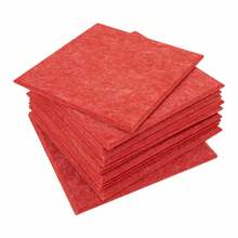YUNRUX 9mm 12pcs High Density Acoustic Panels, Soundproofing Panels For Studio, Office - Red - View 2