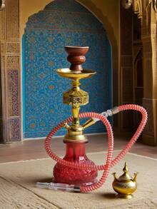 Neuer tragbarer Shisha-Set (beinhaltet Schale, Schlauch, Kohle-Ablage, Zange), hochwertige kleine Einzel-Schlauch Shisha, Premium Glasflasche, Acryl-Schaft, Metall-Schlauch und Zubehör, ohne Strom, Geschenkidee für Rückschulstart, Valentinstag, Vatertag, geeignet für Bars, Nachtclubs, KTVs, Zuhause und Restaurants, leicht zu transportieren